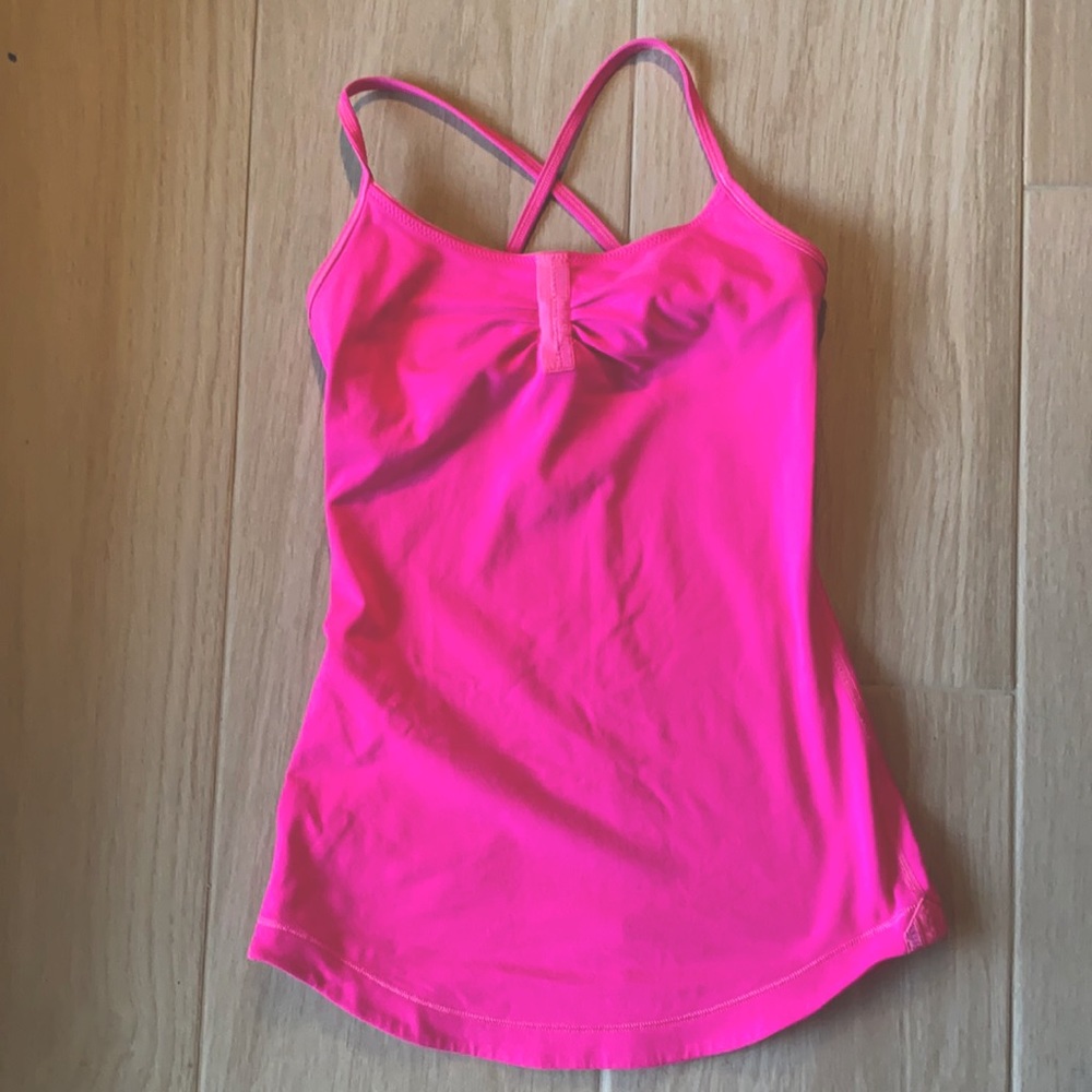Lululemon hot pink tank size 2